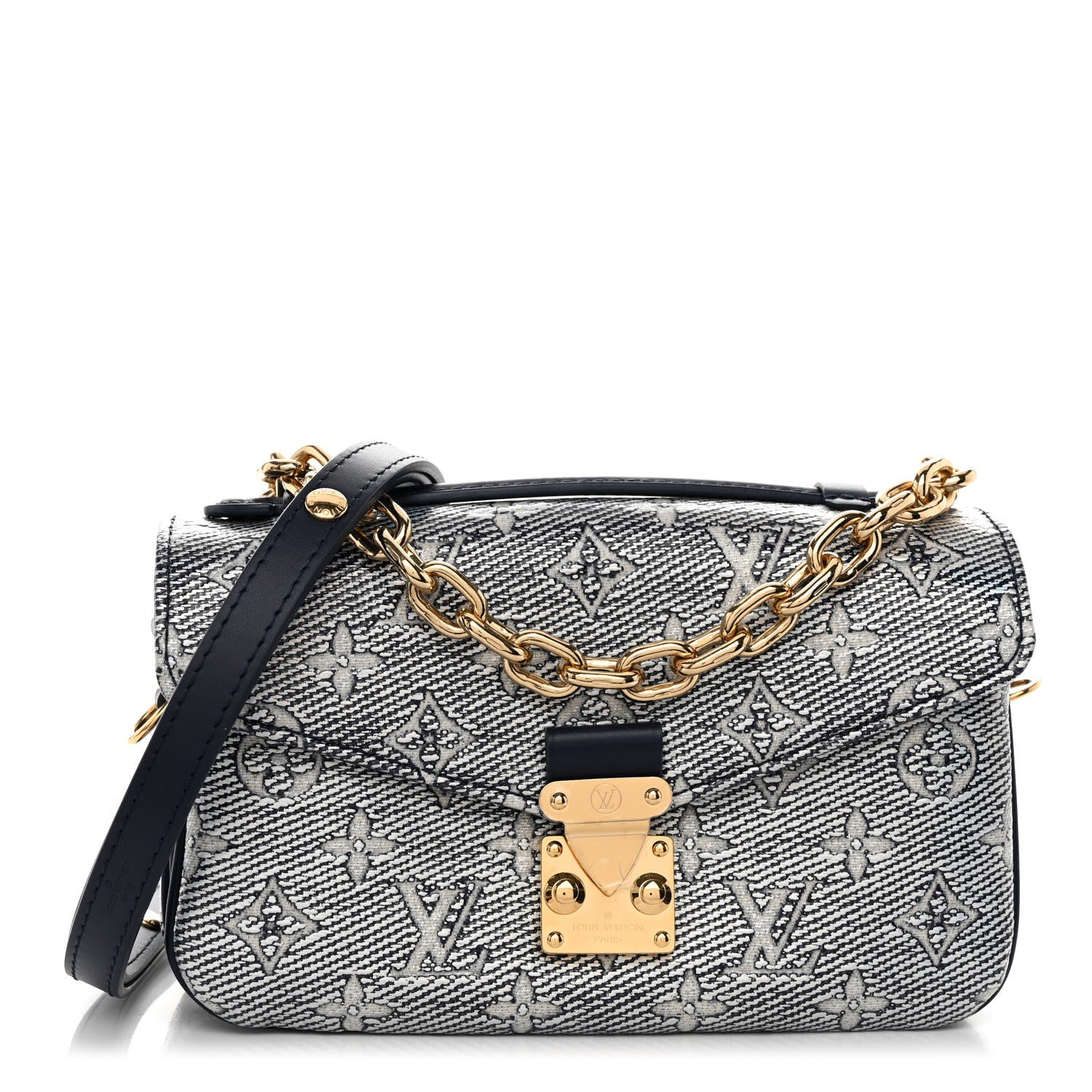 Louis Vuitton Monoglam Pochette Metis East West Blue 1 of 9
