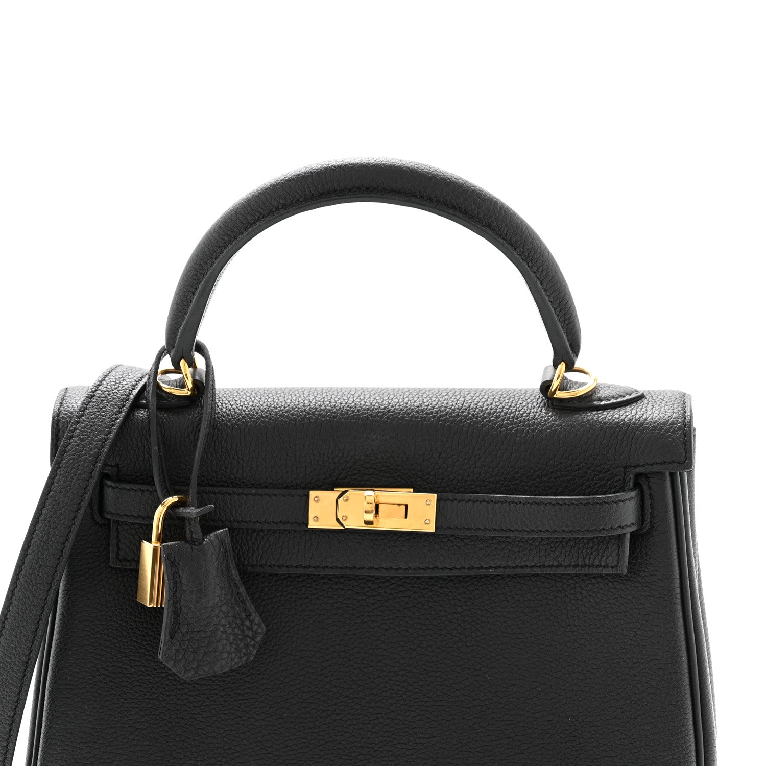 Hermes Togo Kelly Retourne 25 Black 6 of 12