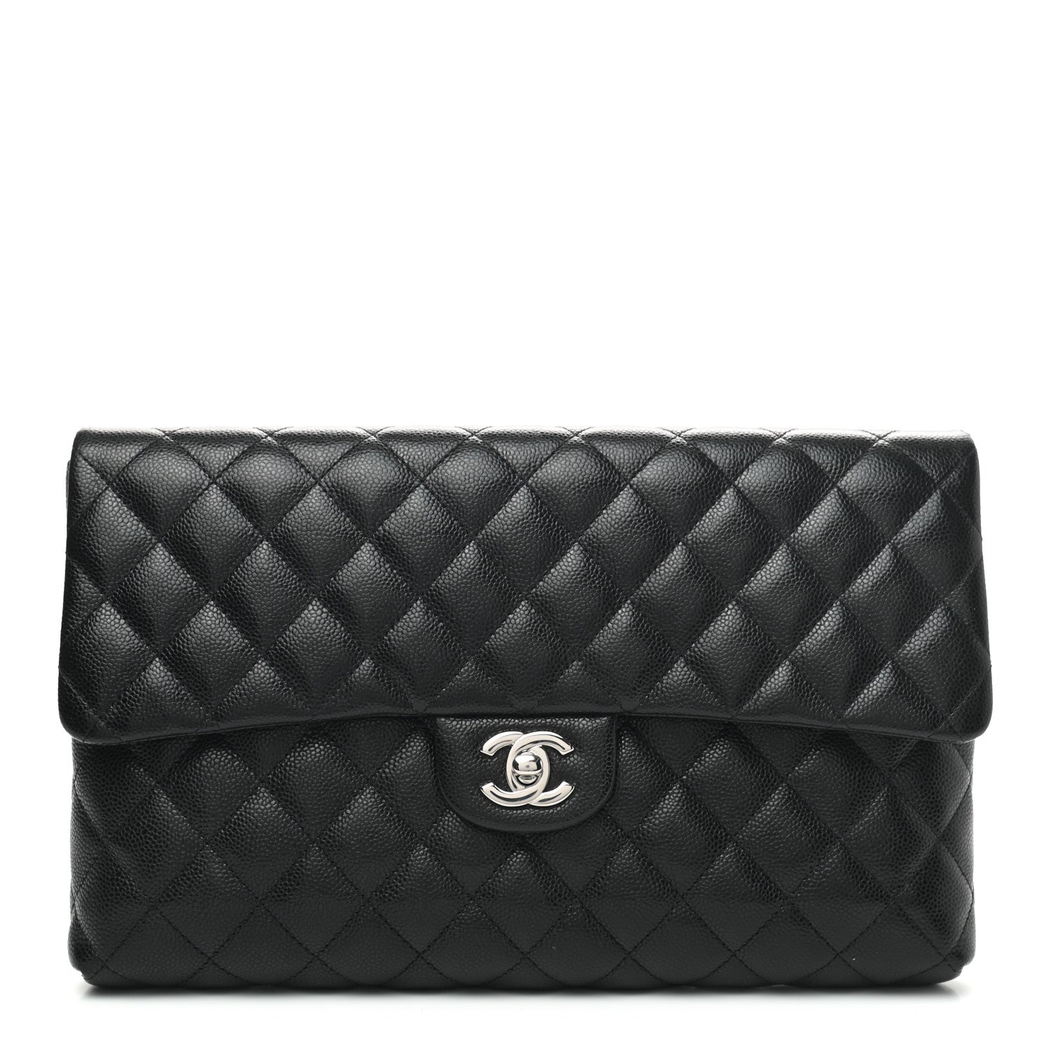 Chanel Caviar Quilted Flap Clutch Black 1 of 6