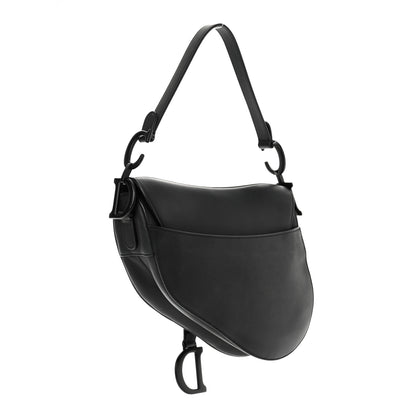 Christian Dior Ultra Matte Calfskin Saddle Bag Black 2 of 10