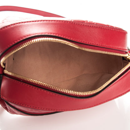 Gucci Guccissima Signature Small Camera Bag Hibiscus Red 5 of 7