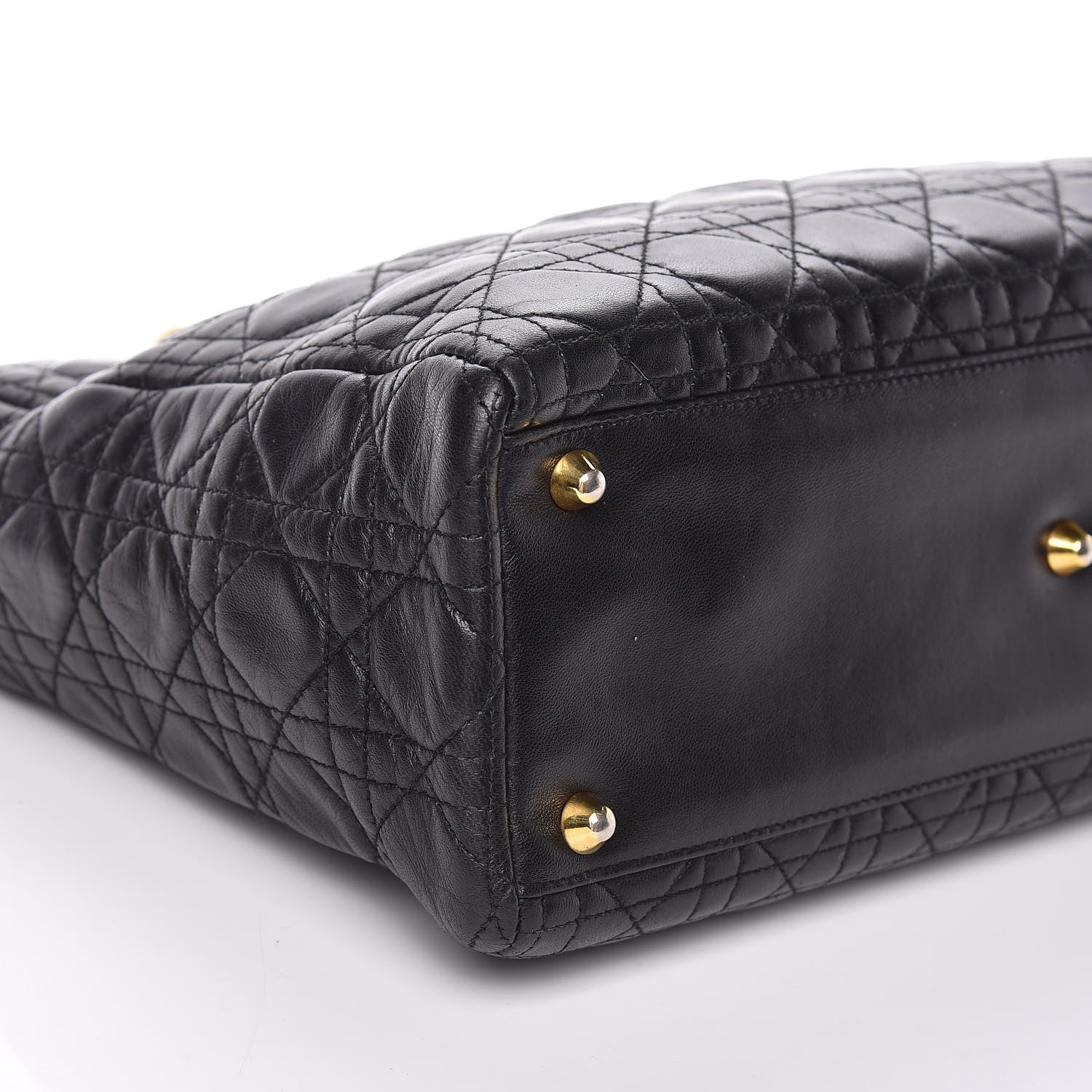 Christian Dior Lambskin Cannage Large Lady Dior Black 8 of 10