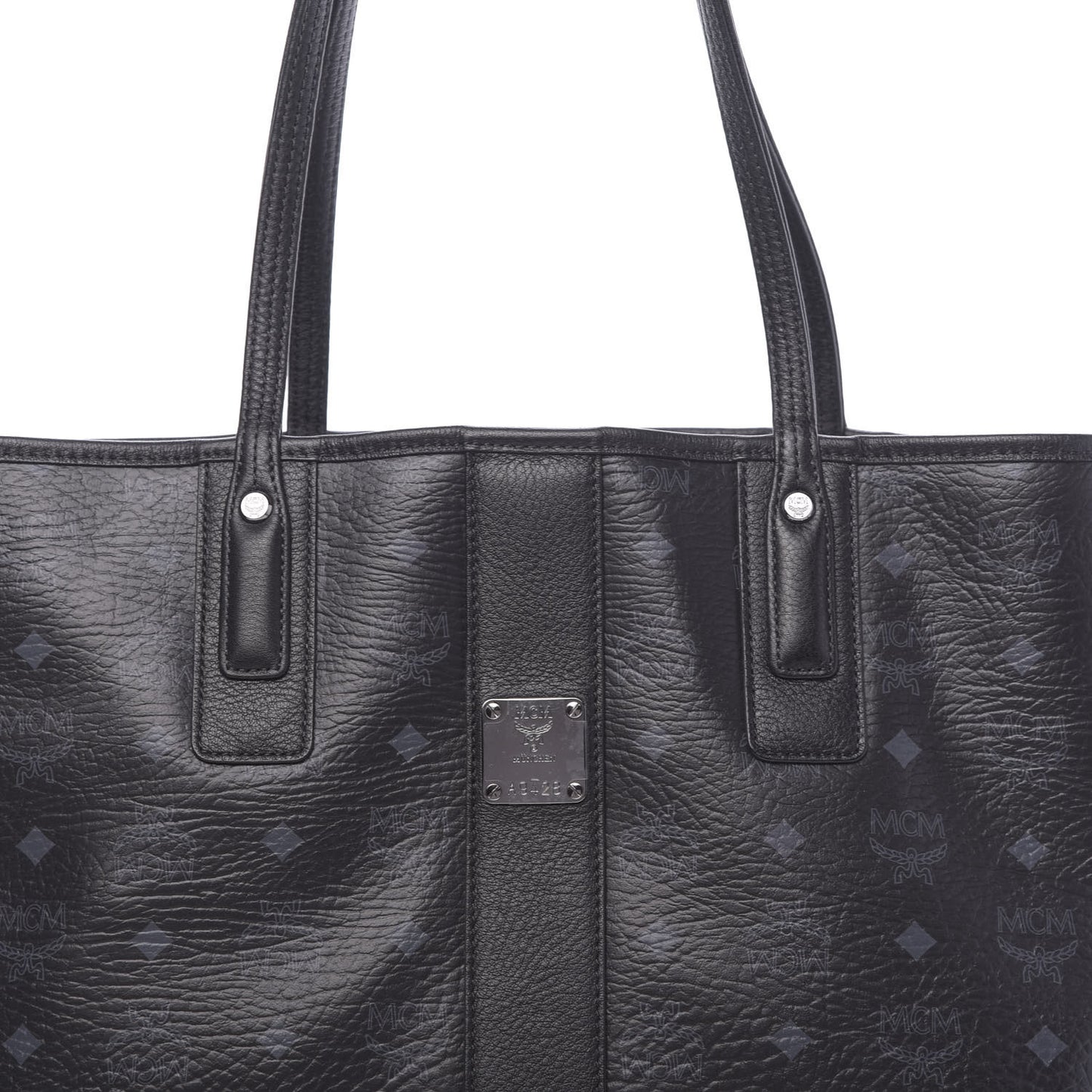 Visetos Medium Liz Reversible Shopper Tote Black