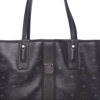 MCM Visetos Medium Liz Reversible Shopper Tote Black 10 of 17