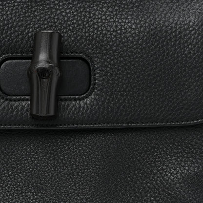 Gucci Cellarius Calfskin Small Bamboo Daily Top Handle Bag Black 7 of 9