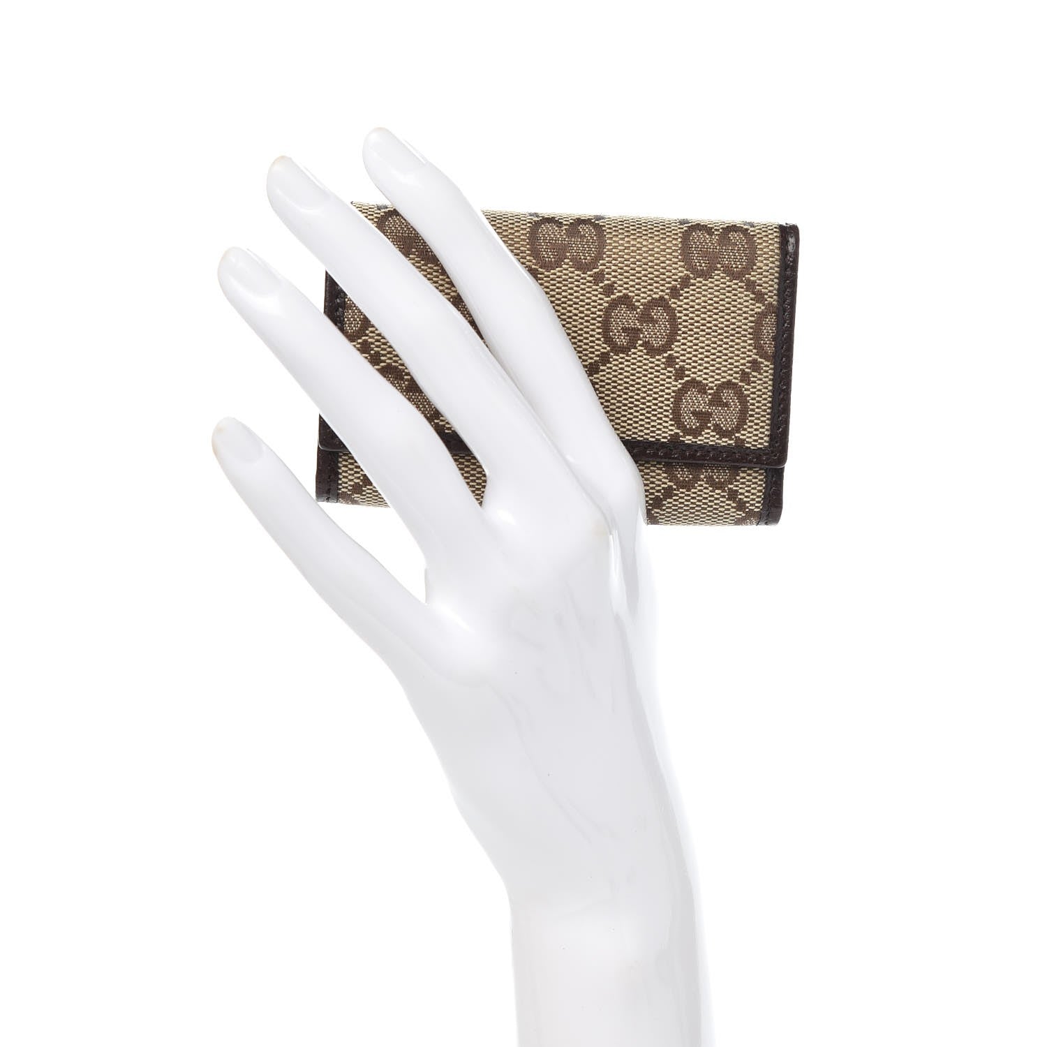 Gucci Monogram 6 Key Holder Case Dark Brown 2 of 8