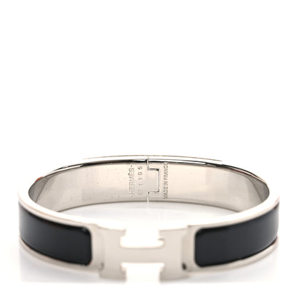 Hermes Enamel Narrow Clic Clac H Bracelet PM Black 4 of 5