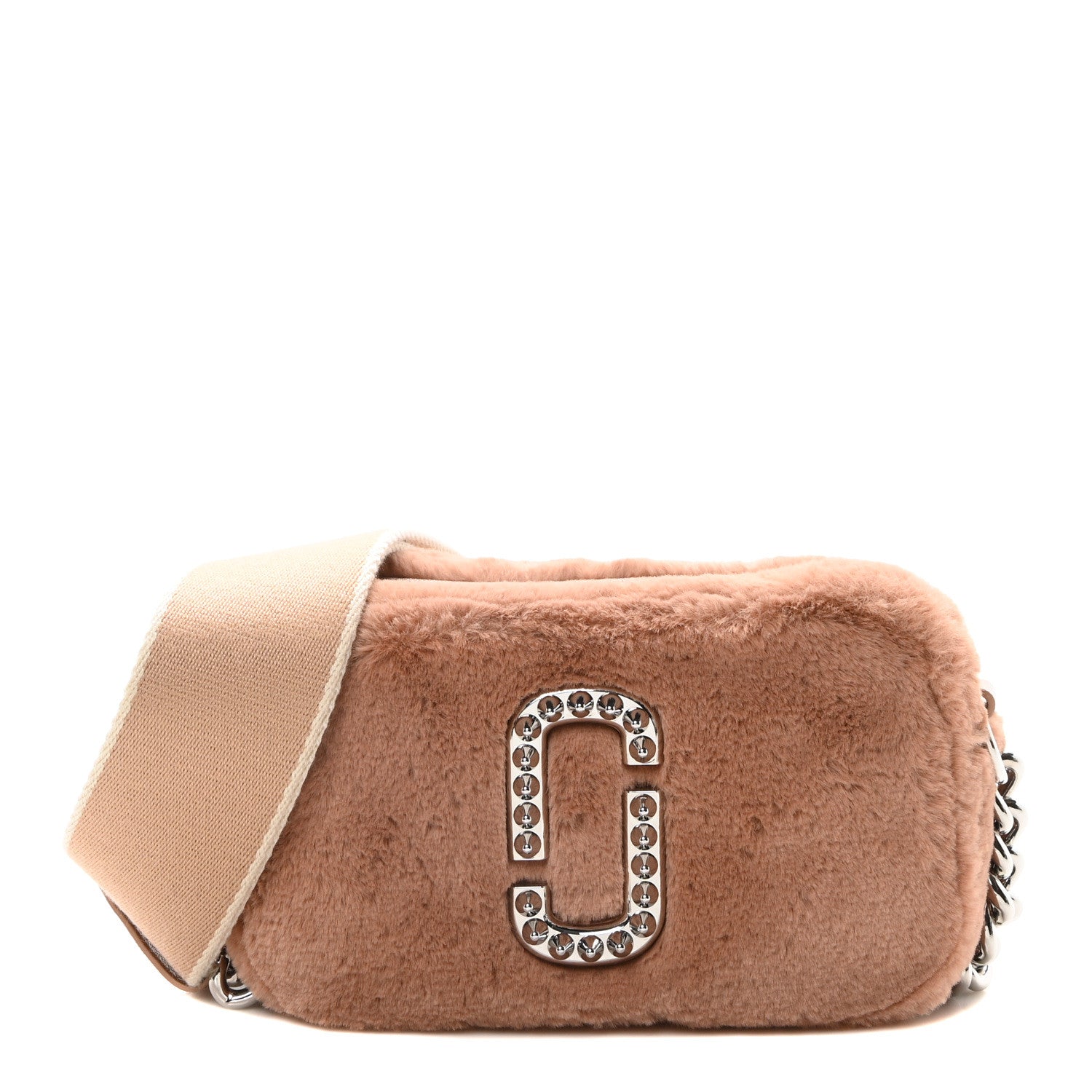 Marc Jacobs Faux Fur Plush Snapshot Camera Bag Fluffy Rose 1 of 10