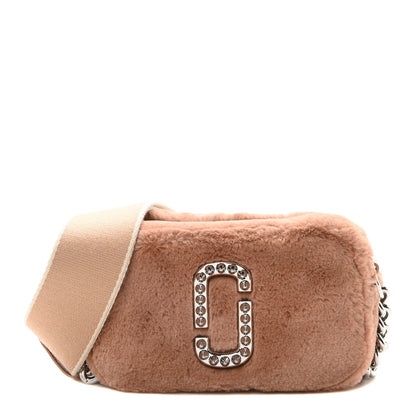 Marc Jacobs Faux Fur Plush Snapshot Camera Bag Fluffy Rose 1 of 10