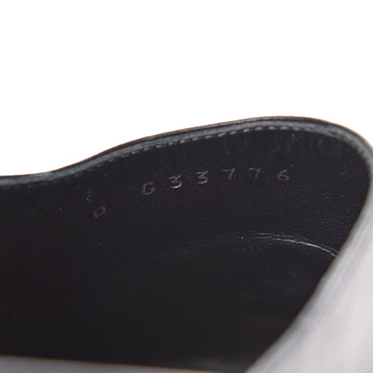 Chanel Lambskin Grosgrain Cap Toe Mules 36 Black 9 of 10