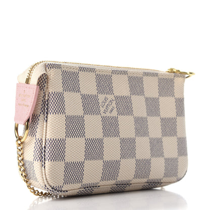 Louis Vuitton Damier Azur 2018 Christmas Animation Mini Pochette Accessories 3 of 10