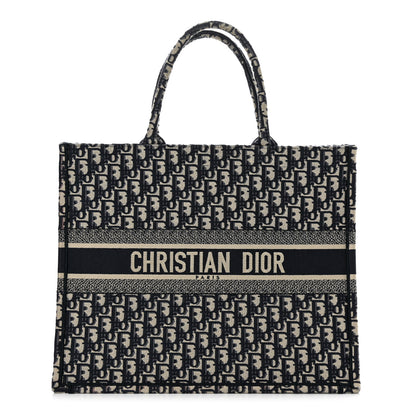Christian Dior Oblique Large Book Tote Blue Multicolor 1 of 10
