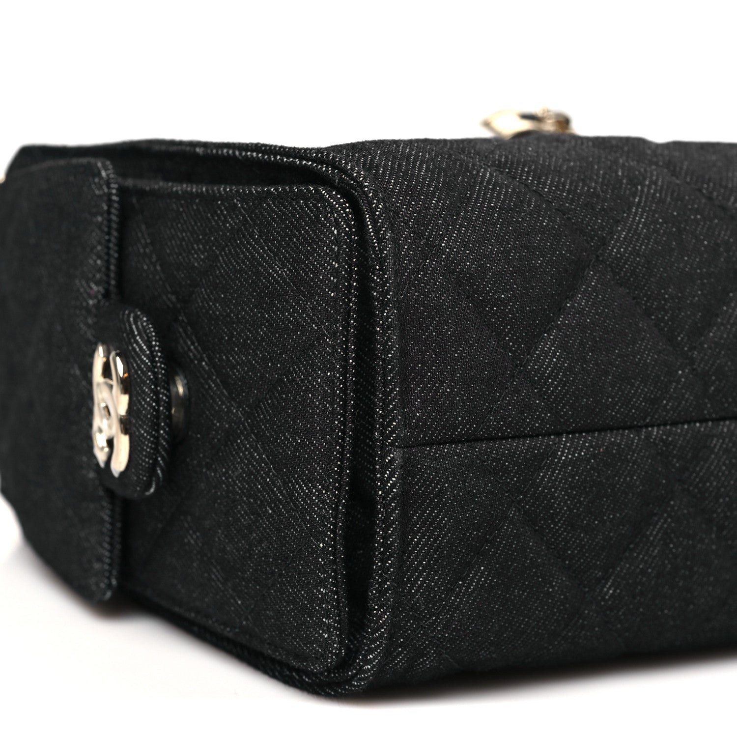 Chanel Denim Quilted Mini Chanel 25 Handbag Dark Blue 9 of 10