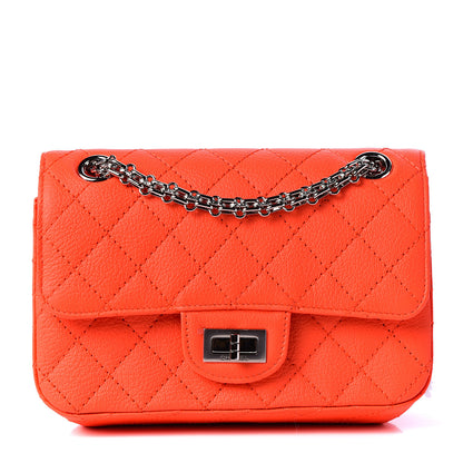 Chanel Goatskin Quilted 2.55 Reissue Mini Flap Orange 1 of 10