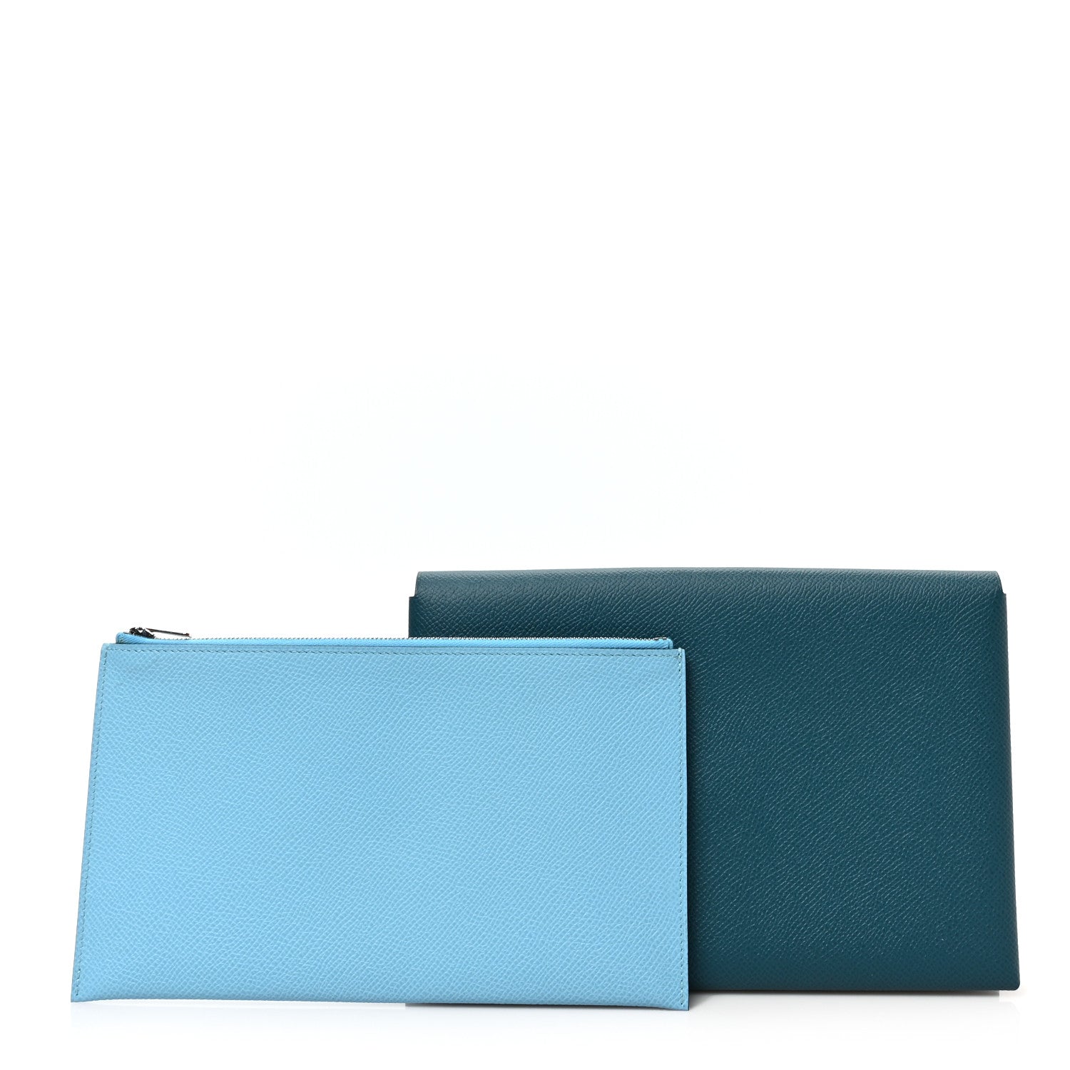 Hermes Epsom Calvi Pouch Colvert Blue Du Nord 1 of 7