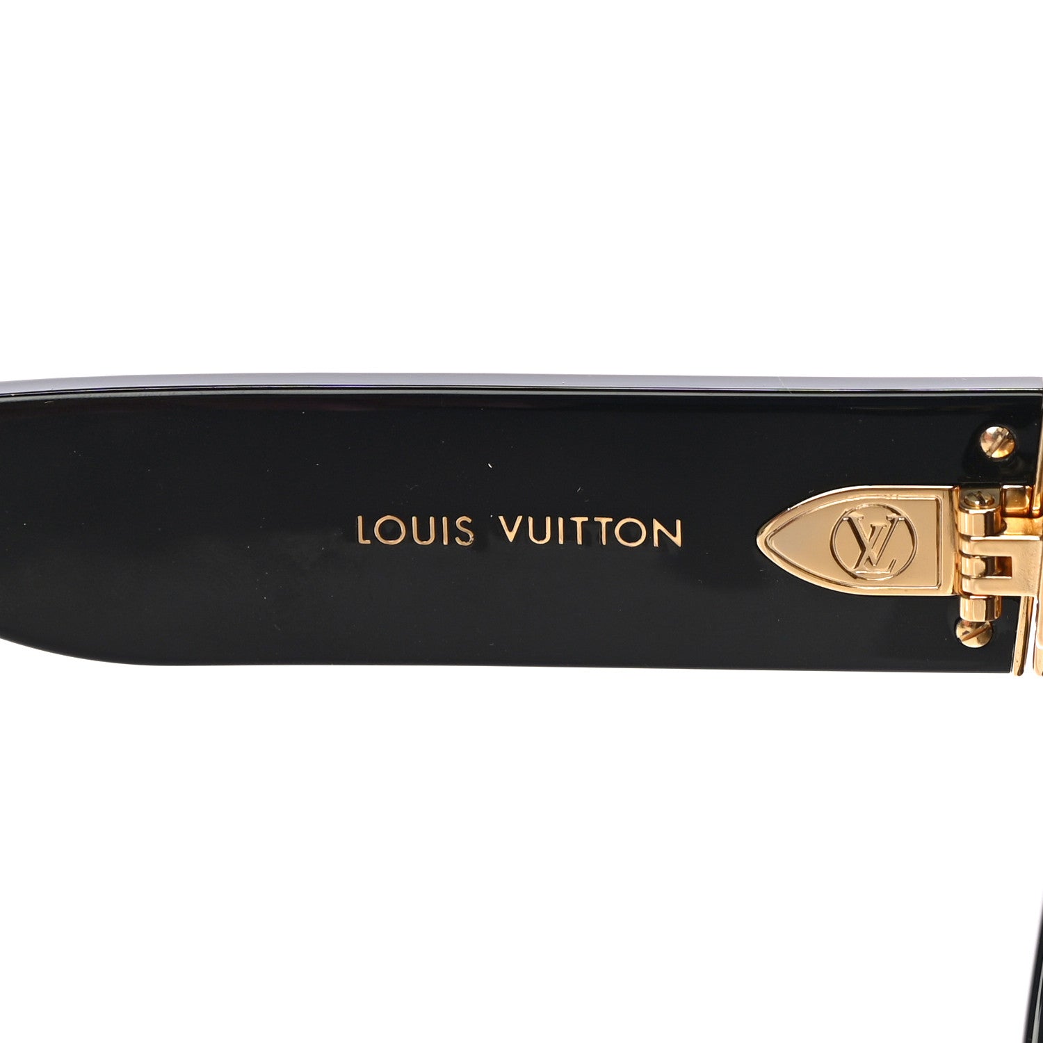 Louis Vuitton Acetate LV Empreinte Round Sunglasses Z1607W Black 5 of 7