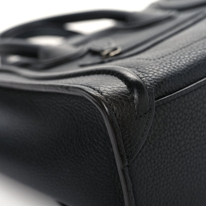Celine Drummed Calfskin Nano Luggage Black 8 of 11