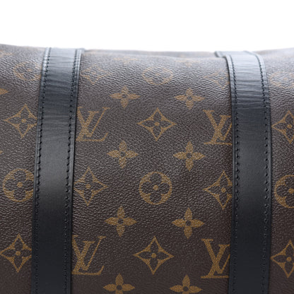 Louis Vuitton Monogram Macassar Keepall Bandouliere 45 7 of 10