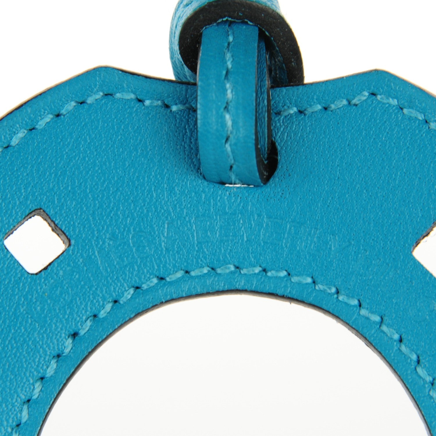 Hermes Swift Paddock Horseshoe Bag Charm Turquoise 5 of 6