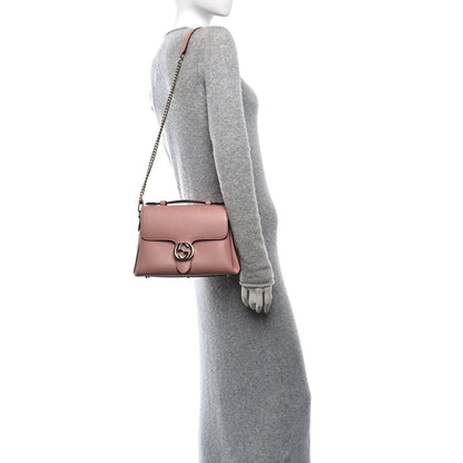 Gucci Dollar Calfskin Interlocking G Top Handle Shoulder Bag Soft Pink 2 of 10