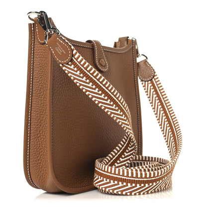 Hermes Taurillon Clemence Amazone Evelyne TPM Gold 2 of 10
