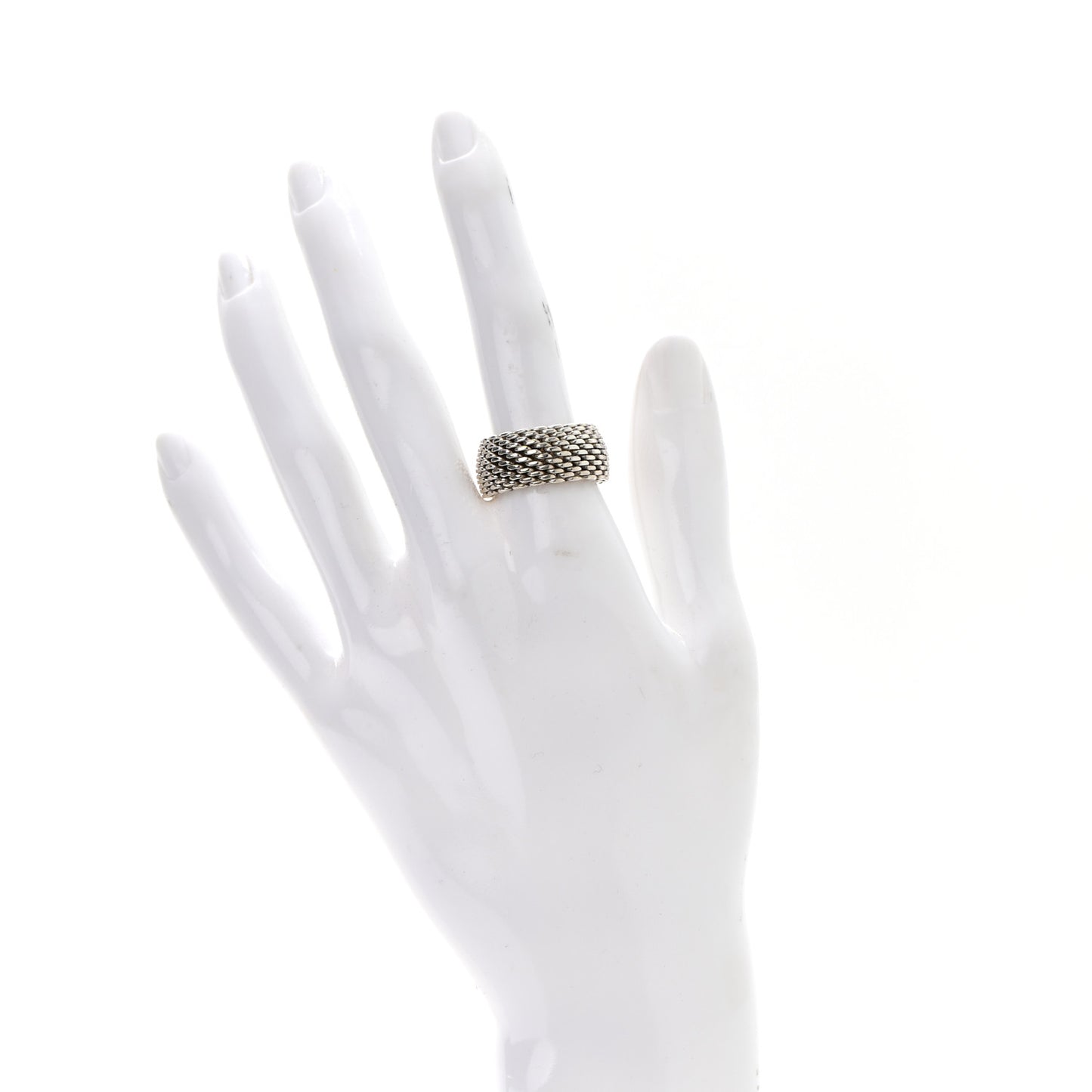 Sterling Silver Somerset Mesh Ring 55 7.25