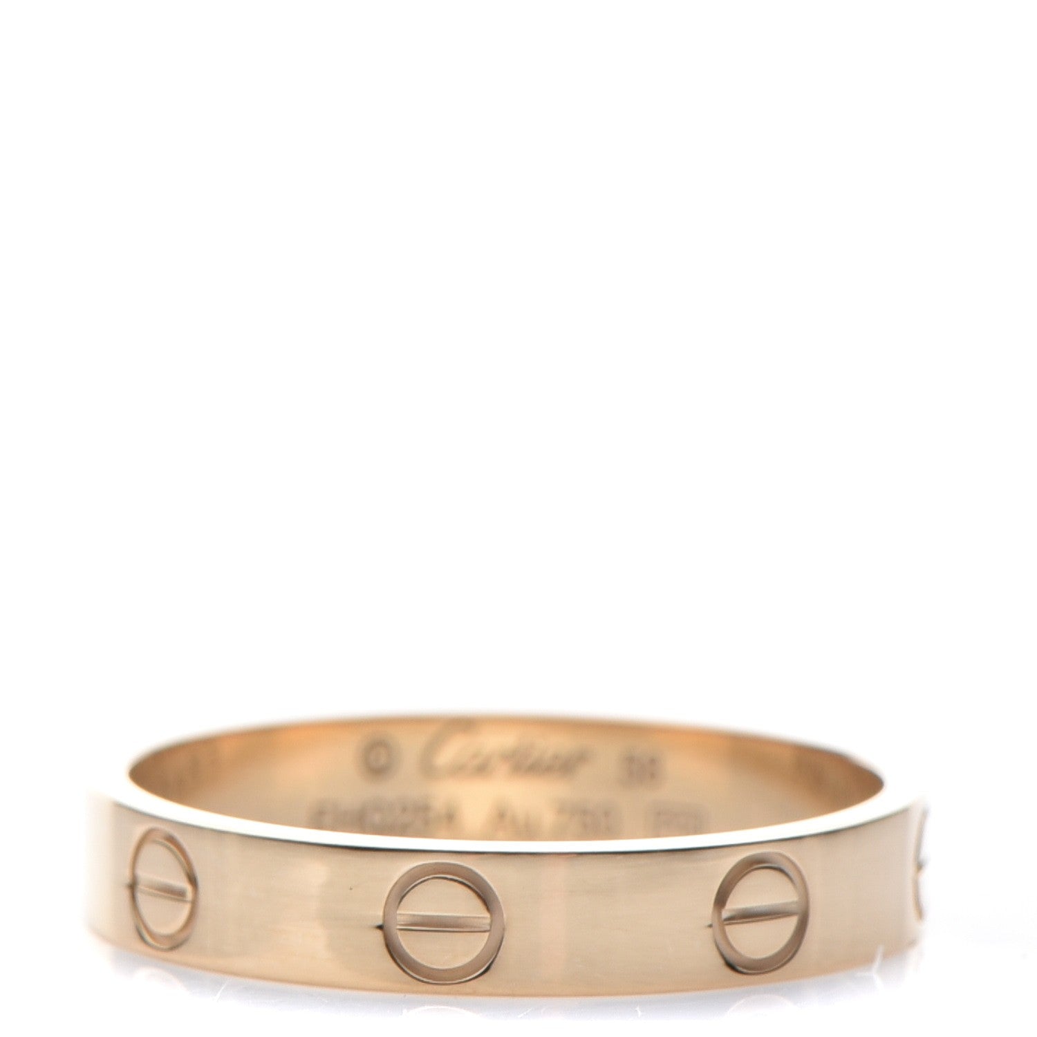 Cartier 18K Yellow Gold 3.5mm LOVE Wedding Band Ring 58 8.5 1 of 4