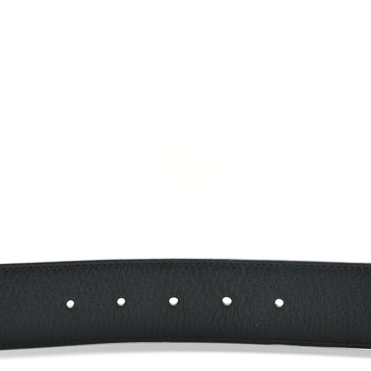 Gucci Textured Dollar Calfskin Nickel Double G 40mm Belt 85 34 Black 4 of 7