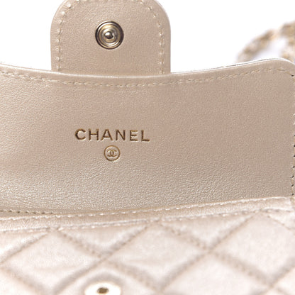 Chanel Metallic Lambskin Quilted Flap Chain Waist Bag Gold 5 of 11