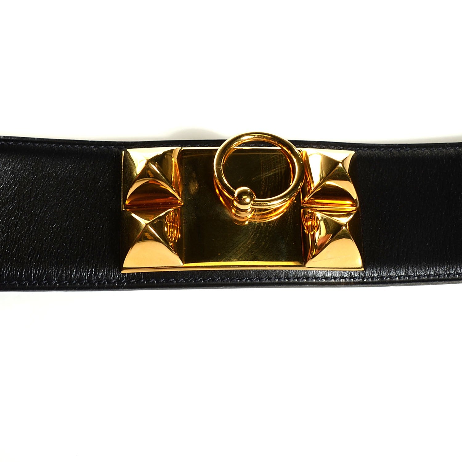 Hermes Box Collier De Chien CDC Belt 75 Black 7 of 8