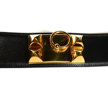 Hermes Box Collier De Chien CDC Belt 75 Black 7 of 8