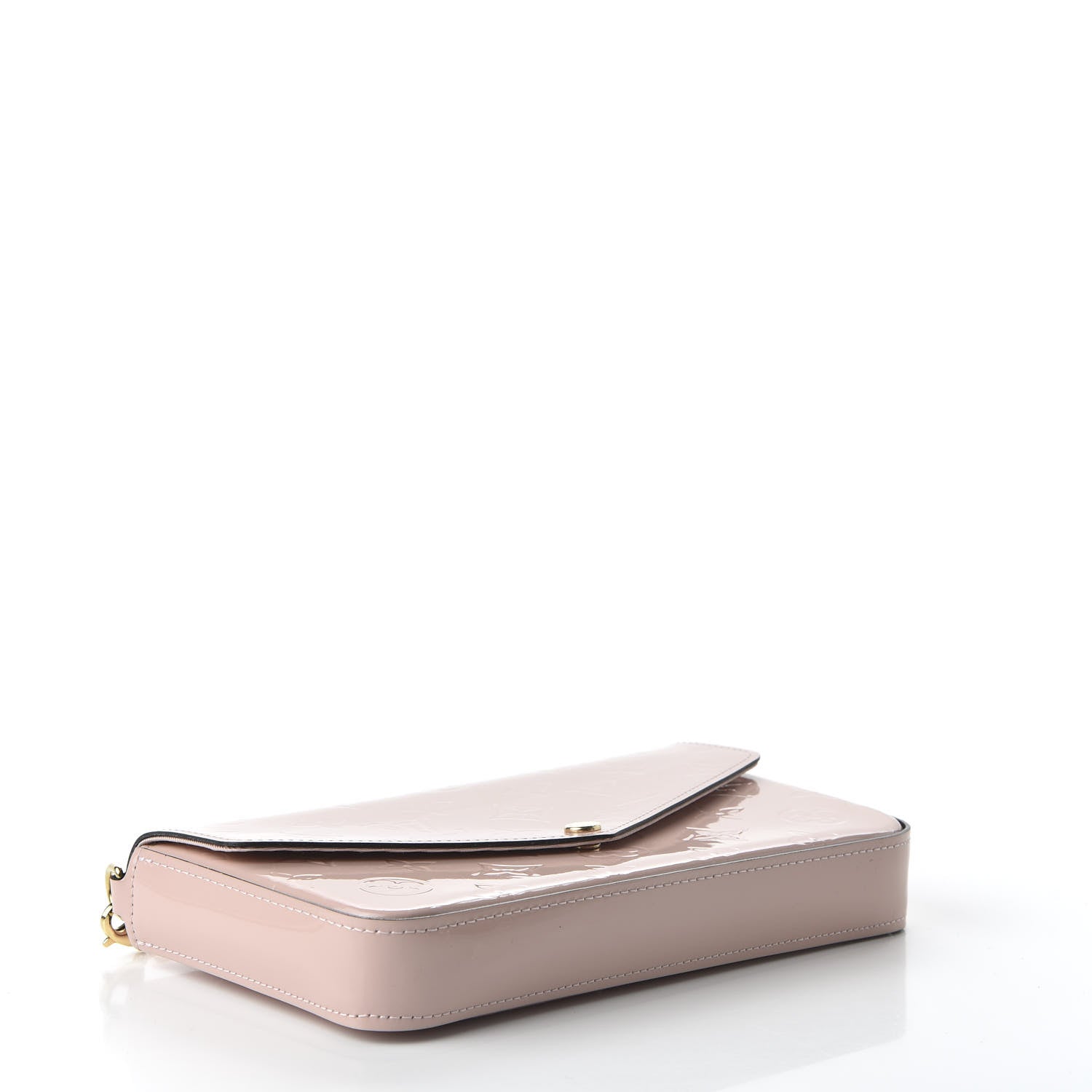 Louis Vuitton Vernis Felicie Chain Wallet Rose Ballerine 6 of 11