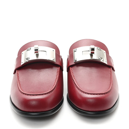 Hermes Calfskin Iota Mules 39 Rouge H 3 of 10