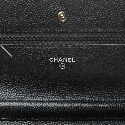 Chanel Caviar Quilted Wallet On Chain WOC Black 6 of 12