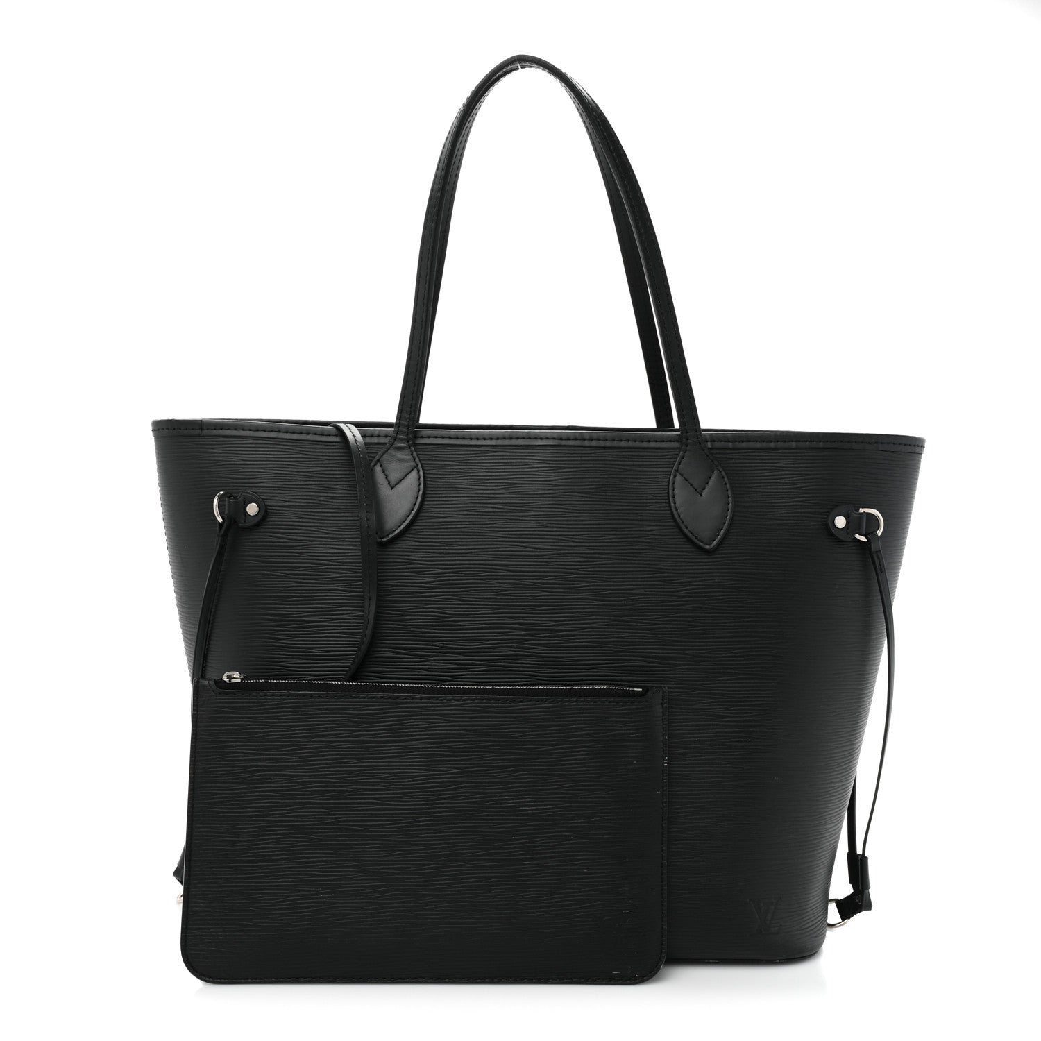 Louis Vuitton Epi Neverfull MM Black 3 of 21