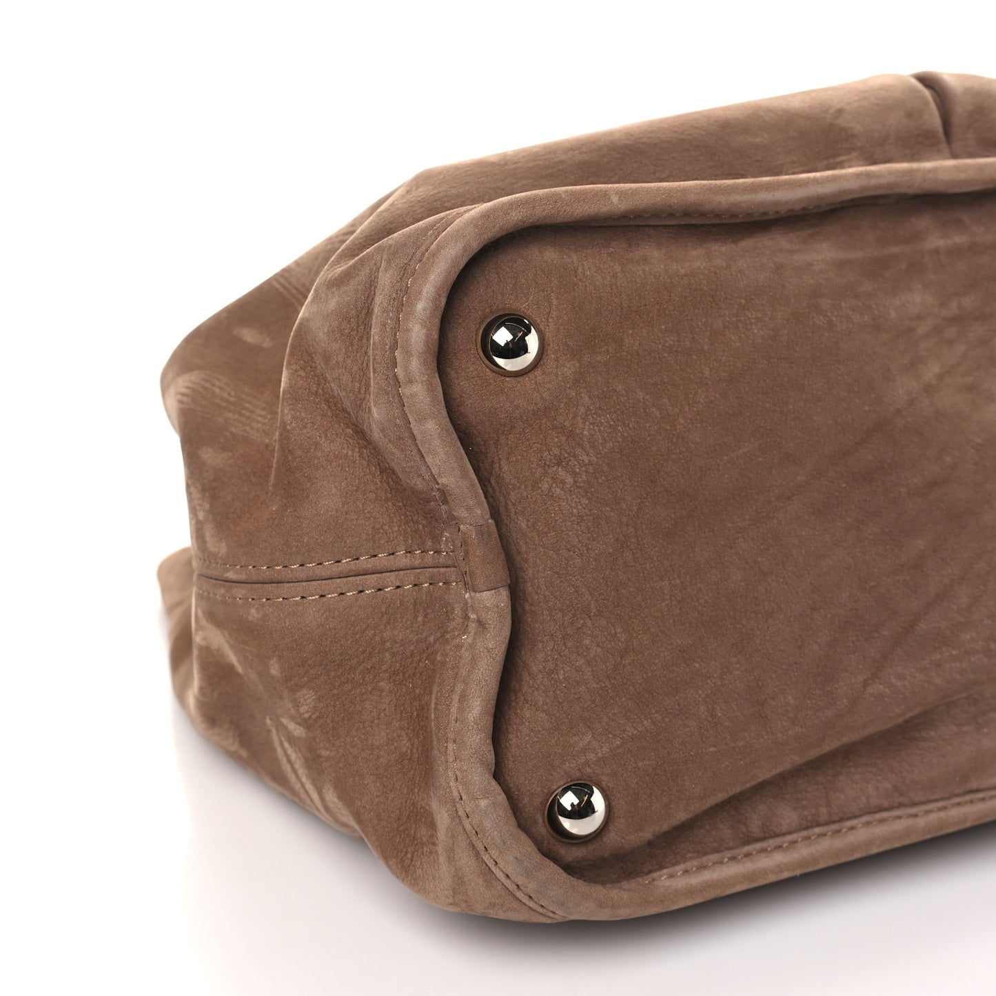 Ultra Soft Suede Calfskin Natural Beauty Tote Brown