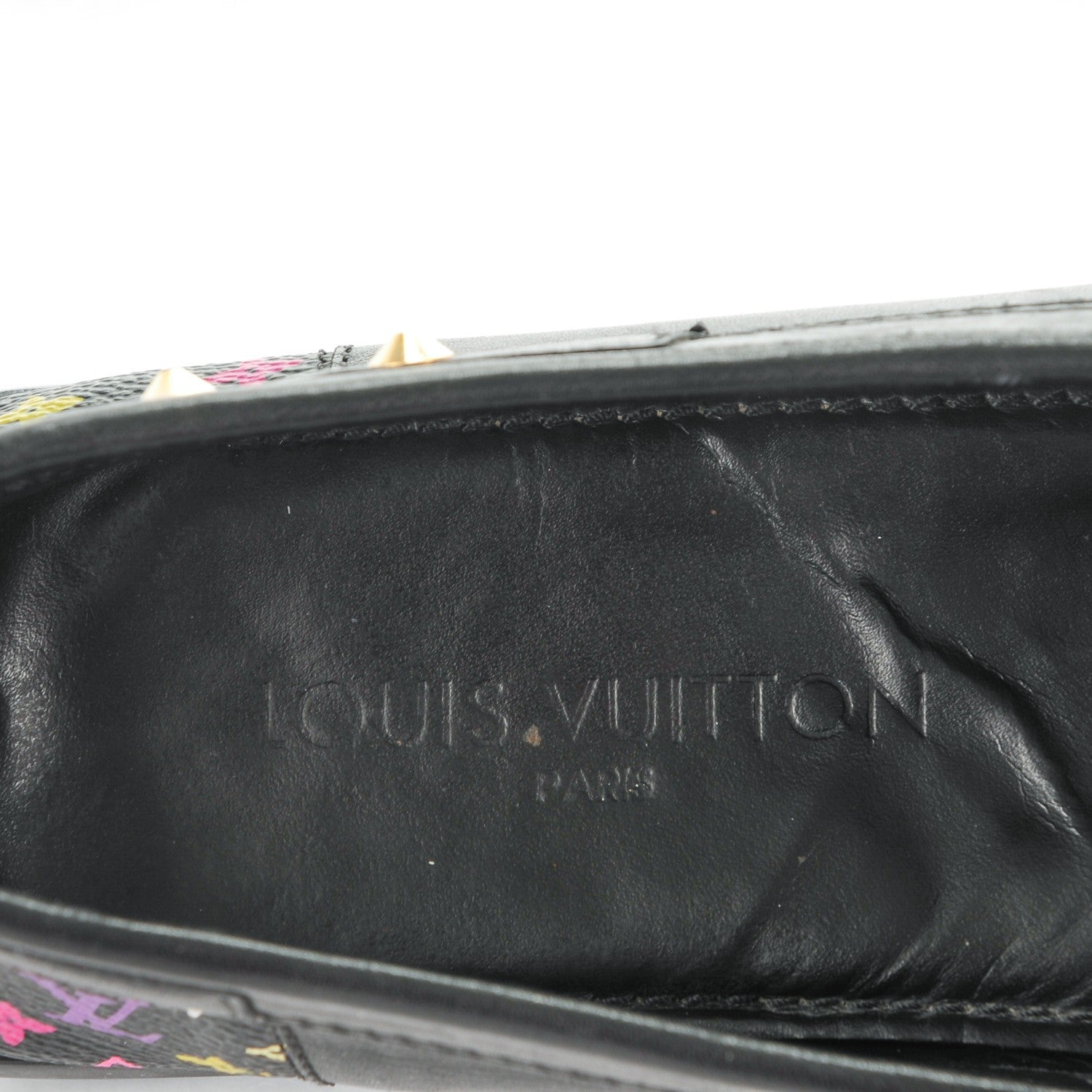 Louis Vuitton Monogram Multicolor Lock Oxford Loafers 41 Black 7 of 7