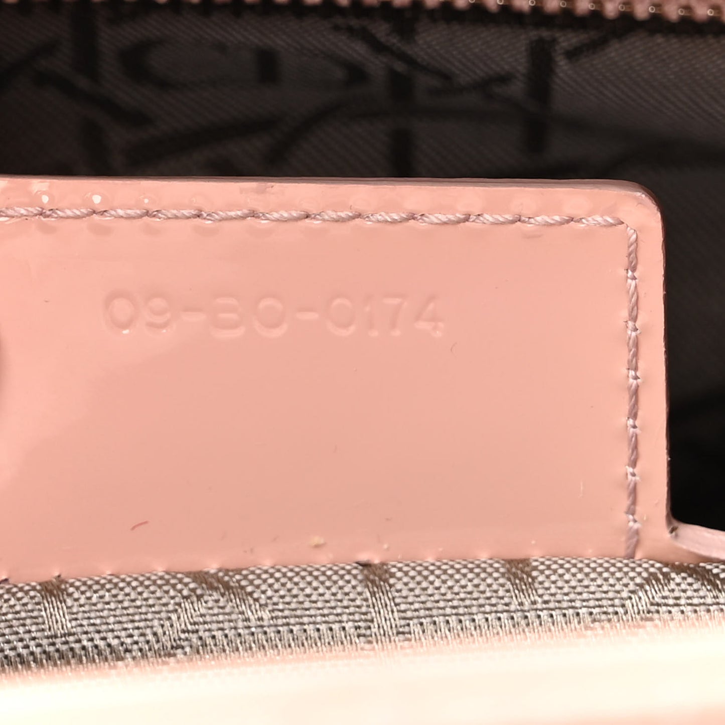 Patent Cannage Large Lady Dior Light Pink