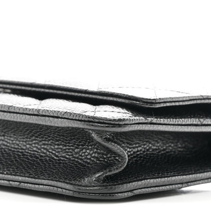 Chanel Caviar Quilted Wallet on Chain WOC Black 11 of 12