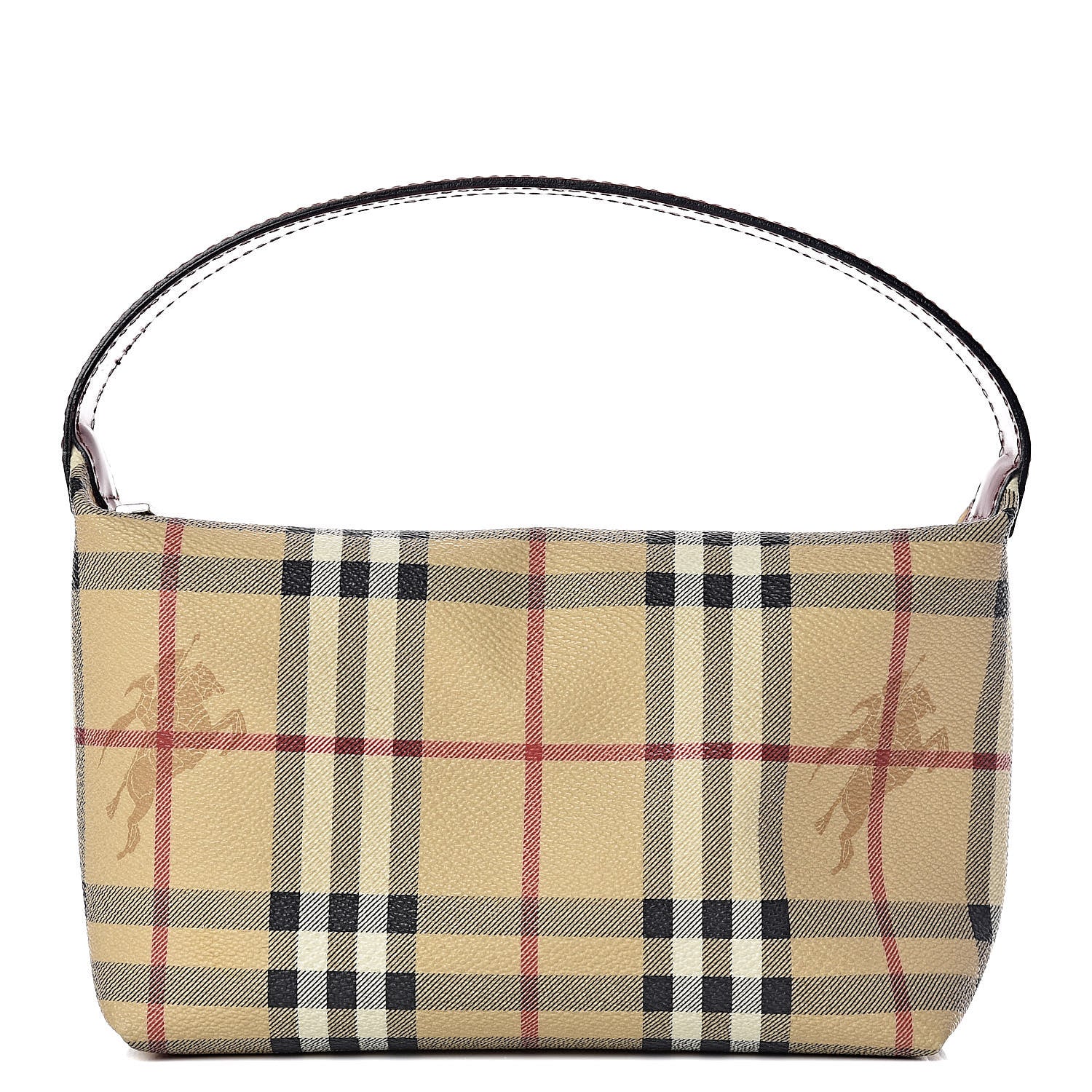 Burberry Haymarket Check Small Bag Red 1 of 10