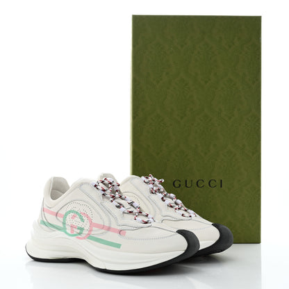 Gucci Ultralight Plutone Calfskin Womens Gucci Run Sneakers 36.5 Great White 10 of 10