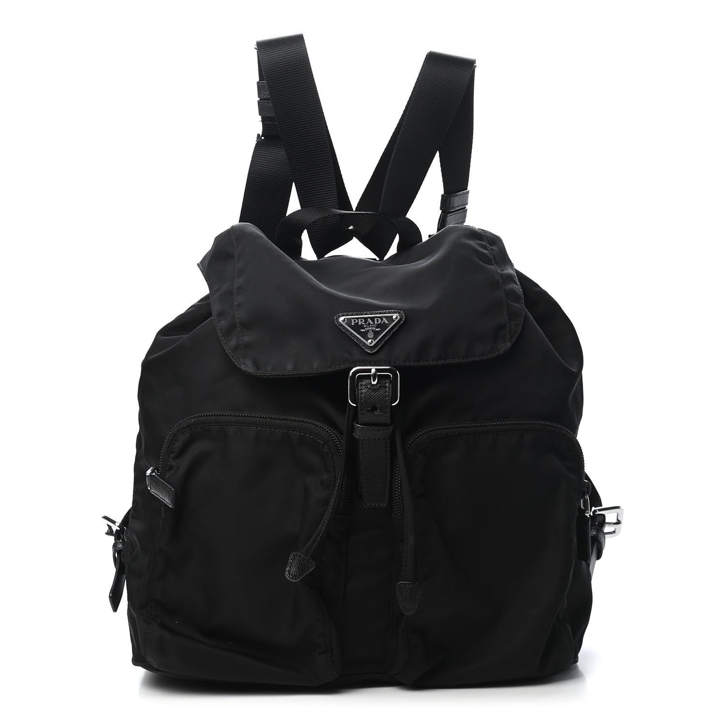Nylon Vela Large Backpack Black