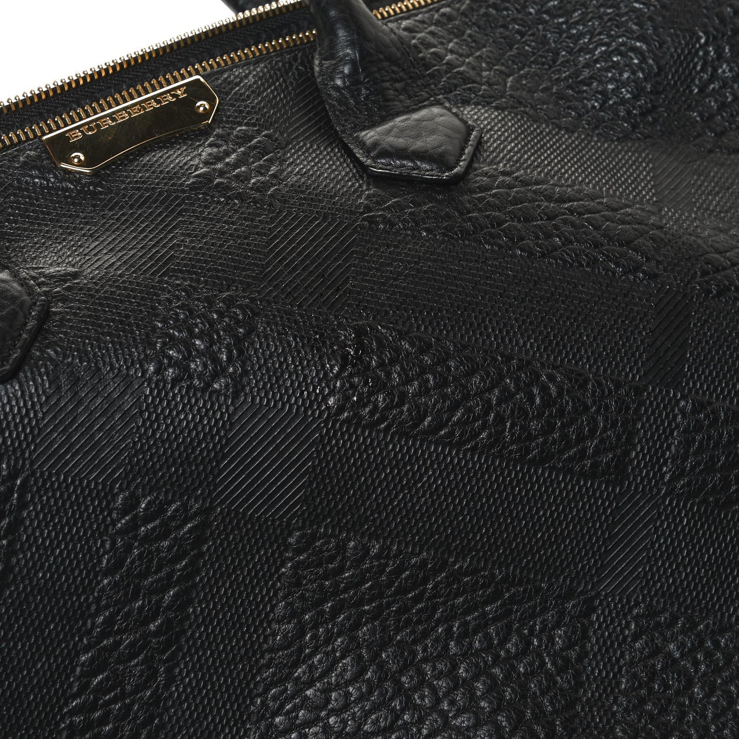 Signature Grain Medium Dewsbury Tote Black