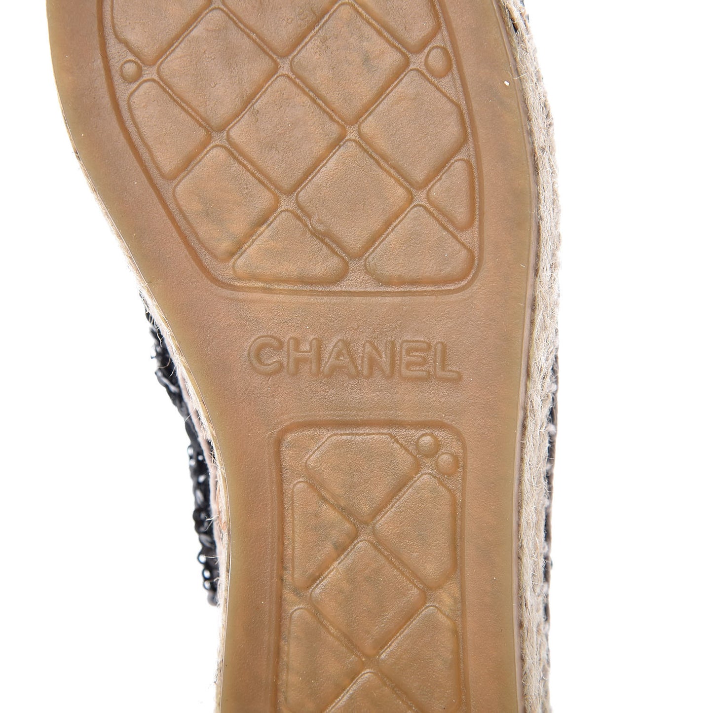Patent Sequin CC Espadrilles 35 Black