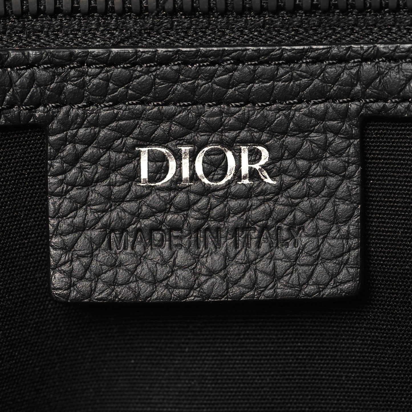 Grained Calfskin Embossed Dior Gravity Weekender 40 Black