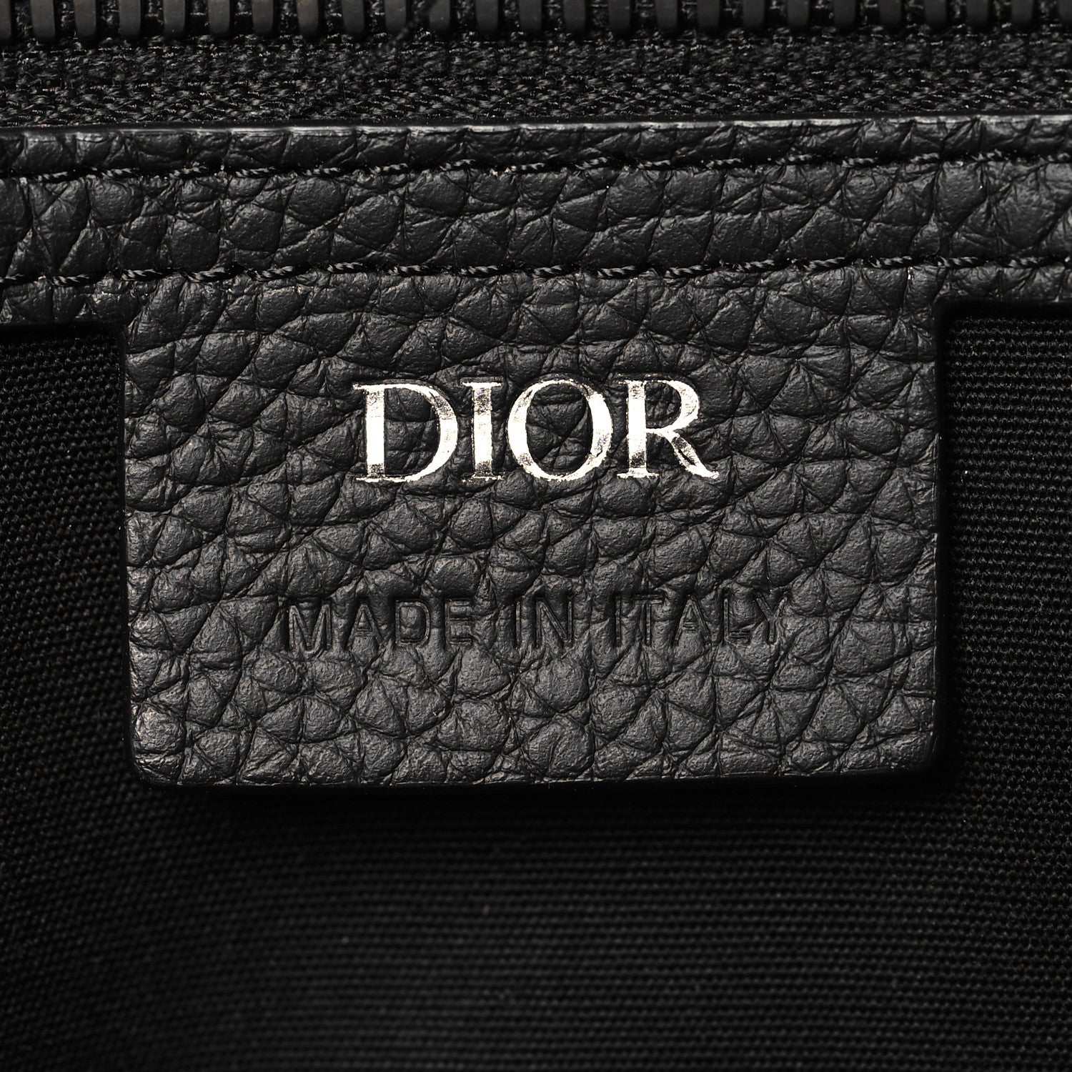 Christian Dior Grained Calfskin Embossed Dior Gravity Weekender 40 Black 5 of 9