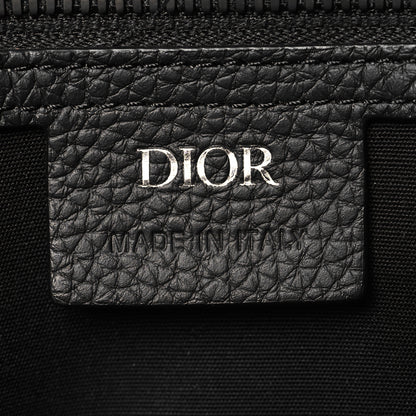 Christian Dior Grained Calfskin Embossed Dior Gravity Weekender 40 Black 5 of 9