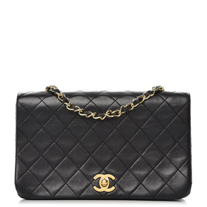 Chanel Lambskin Quilted Small Single Flap Black 1 of 9