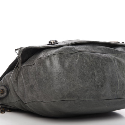 Balenciaga Agneau Classic Hardware Folk Messenger Anthracite 6 of 9