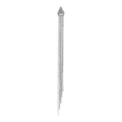 Gucci Crystal Triangle Tassel Single Drop Earring 1 of 6